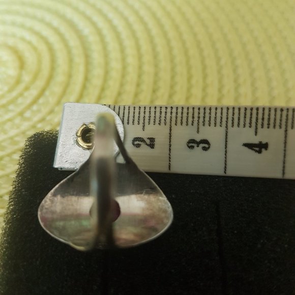 Ruby, 925 Sterling Silver ring , size 7 - Picture 4 of 11